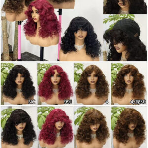 Lace Frontal Bang Bouncy Loose 18" Wigs